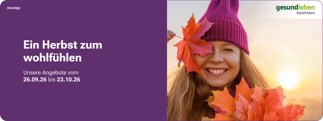 Ein Herbst zum Wohlfühlen – unsere Angebote vom 26.09. bis 23.10.2026