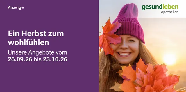 Ein Herbst zum Wohlfühlen – unsere Angebote vom 26.09. bis 23.10.2026